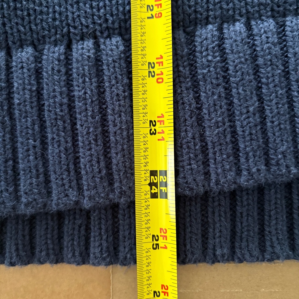 J.Crew Cotton Rollneck Navy Blue Women's Sweater - Picture 6 of 7